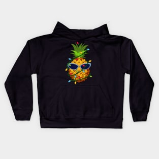 Pineapple Christmas Tree Lights Xmas Boys Men Sunglasses Kids Hoodie